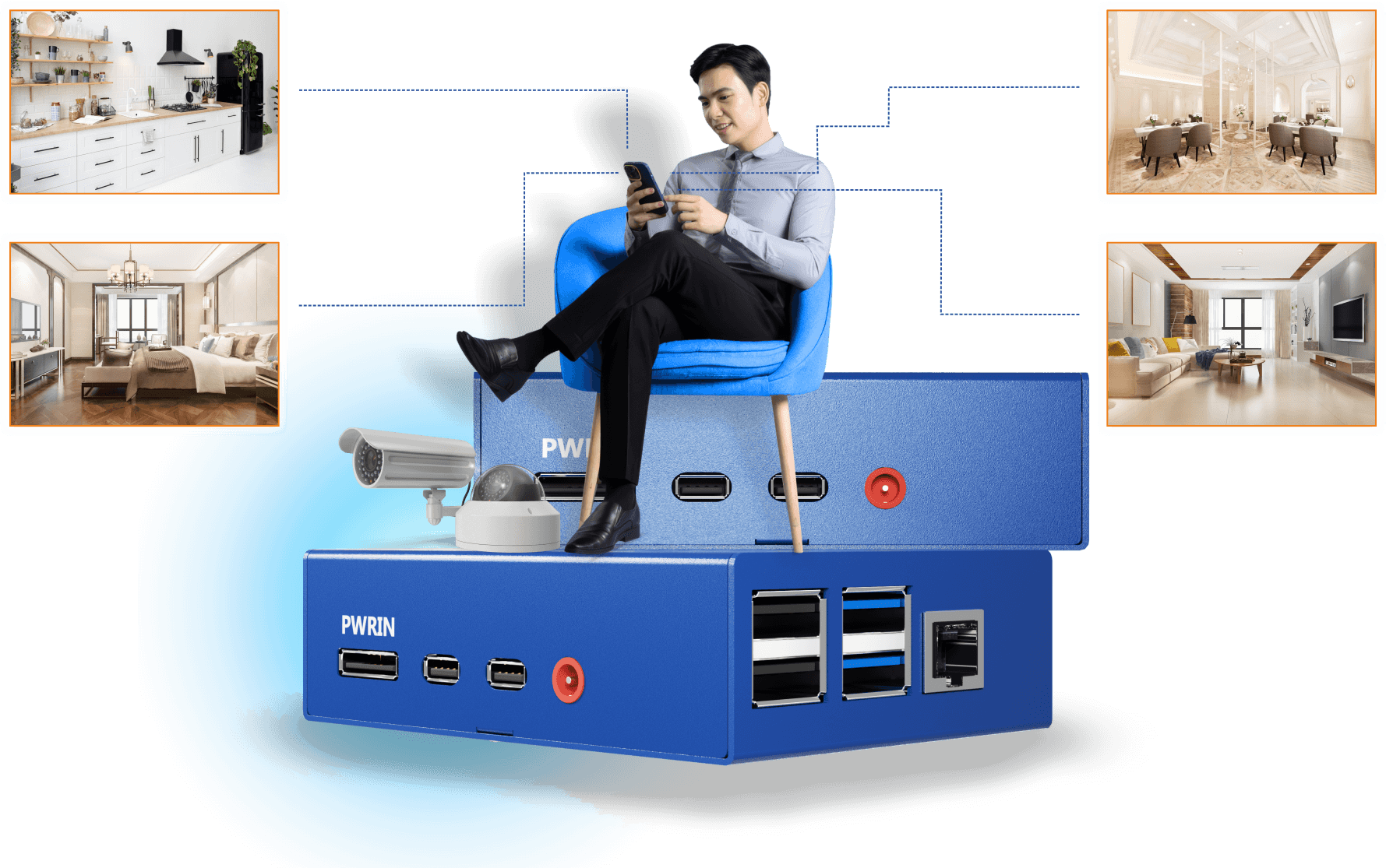 Scalable cloud storage solution for home and business security